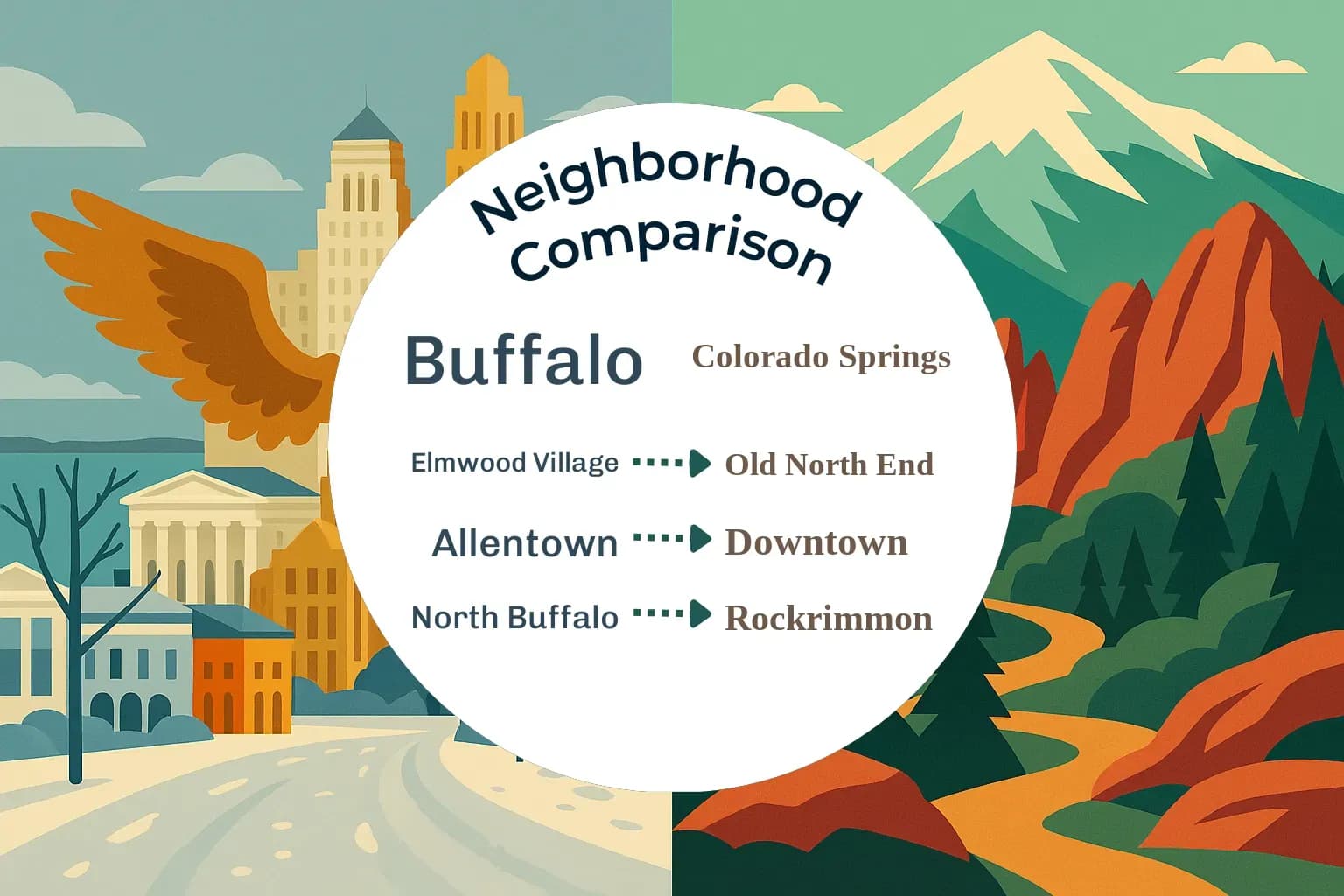 Buffalo vs Colorado Springs Neighborhood Comparison