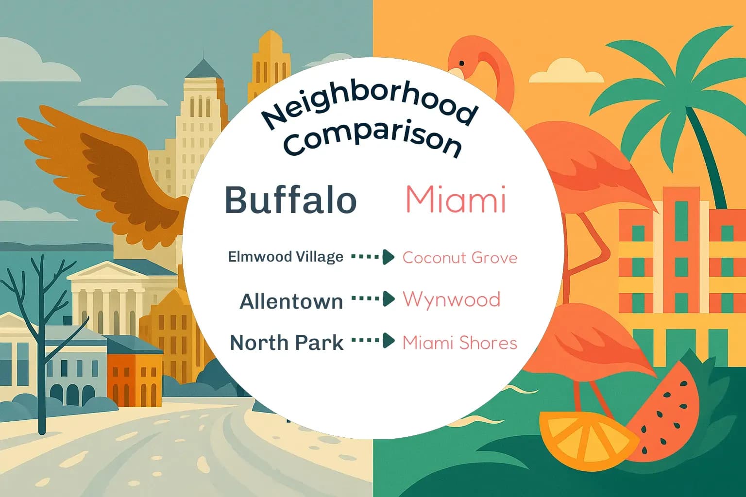 Buffalo vs Miami Neighborhood Comparison