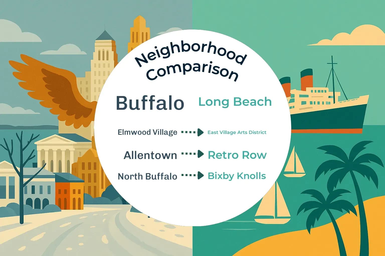 Buffalo vs Long Beach Neighborhood Comparison