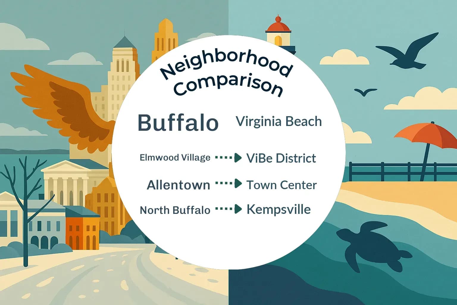 Buffalo vs Virginia Beach Neighborhood Comparison