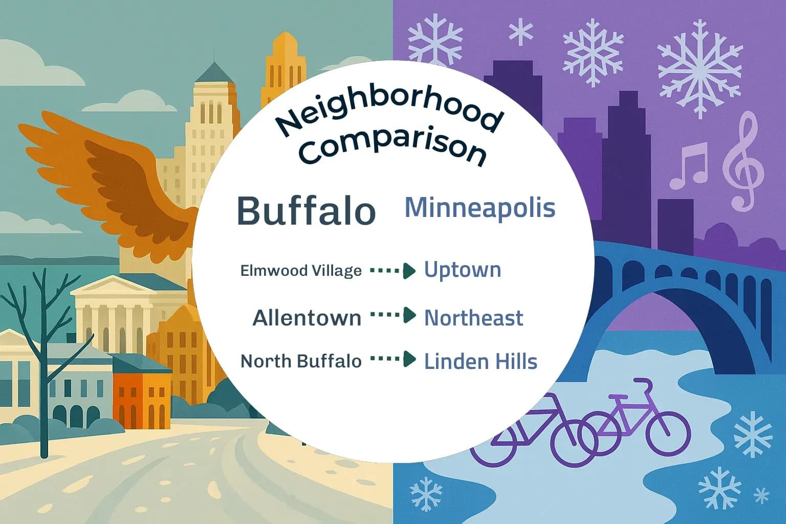 Buffalo vs Minneapolis Neighborhood Comparison