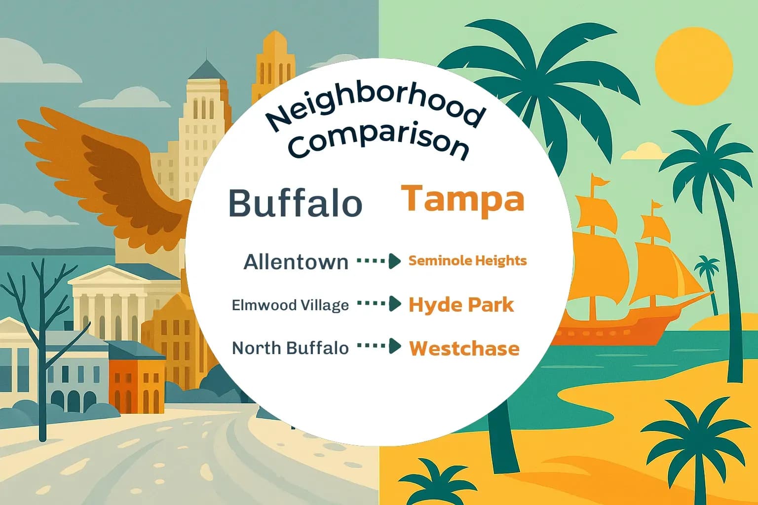 Buffalo vs Tampa Neighborhood Comparison