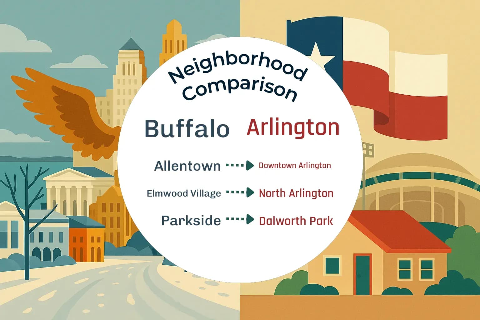 Buffalo vs Arlington Neighborhood Comparison