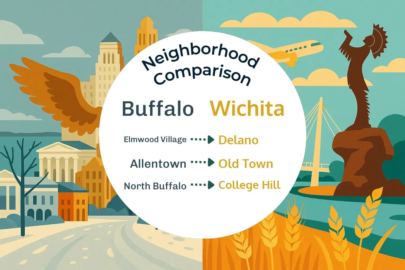 Buffalo vs Wichita Neighborhood Comparison