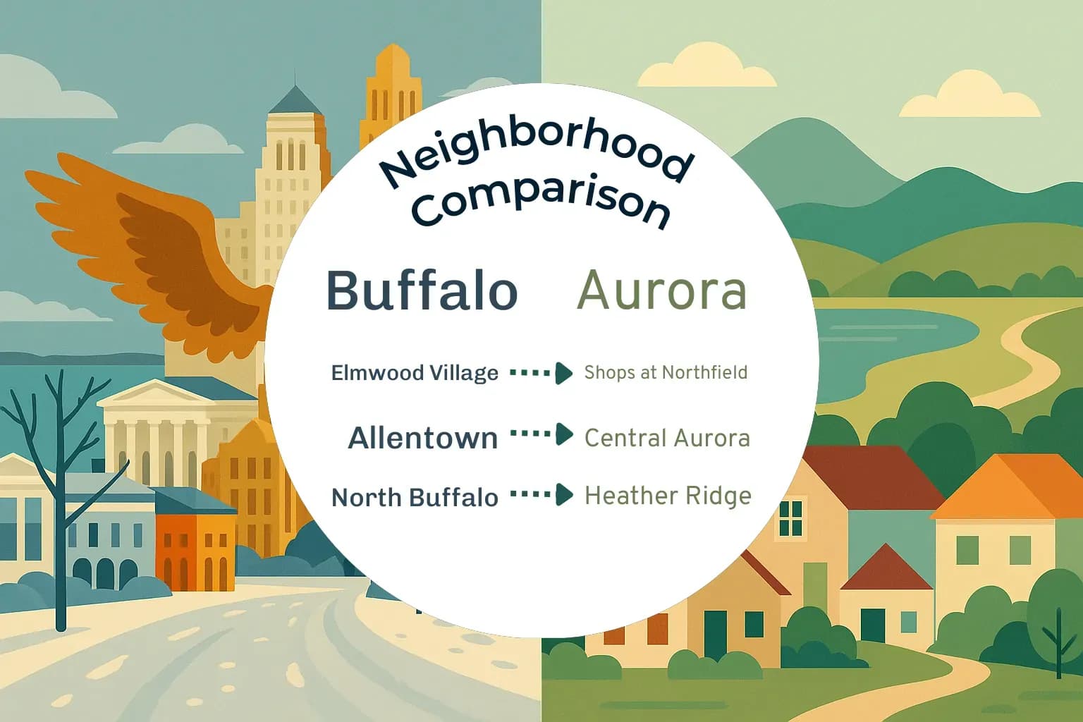 Buffalo vs Aurora Neighborhood Comparison