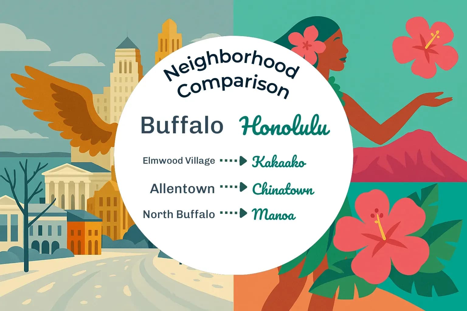 Buffalo vs Honolulu Neighborhood Comparison