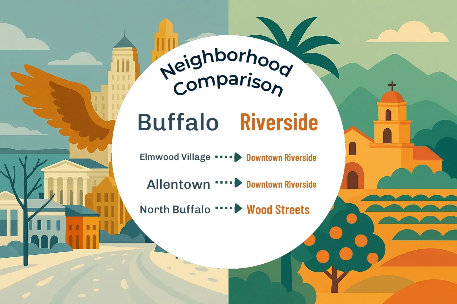 Buffalo vs Riverside Neighborhood Comparison
