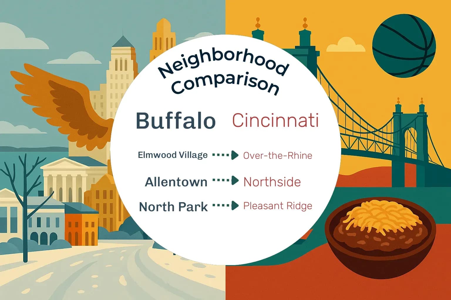 Buffalo vs Cincinnati Neighborhood Comparison