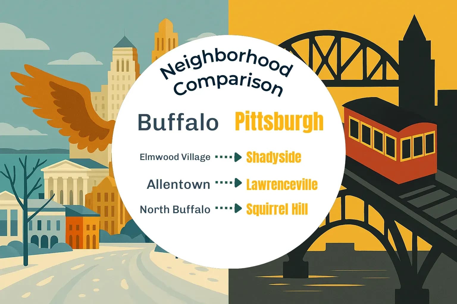 Buffalo vs Pittsburgh Neighborhood Comparison