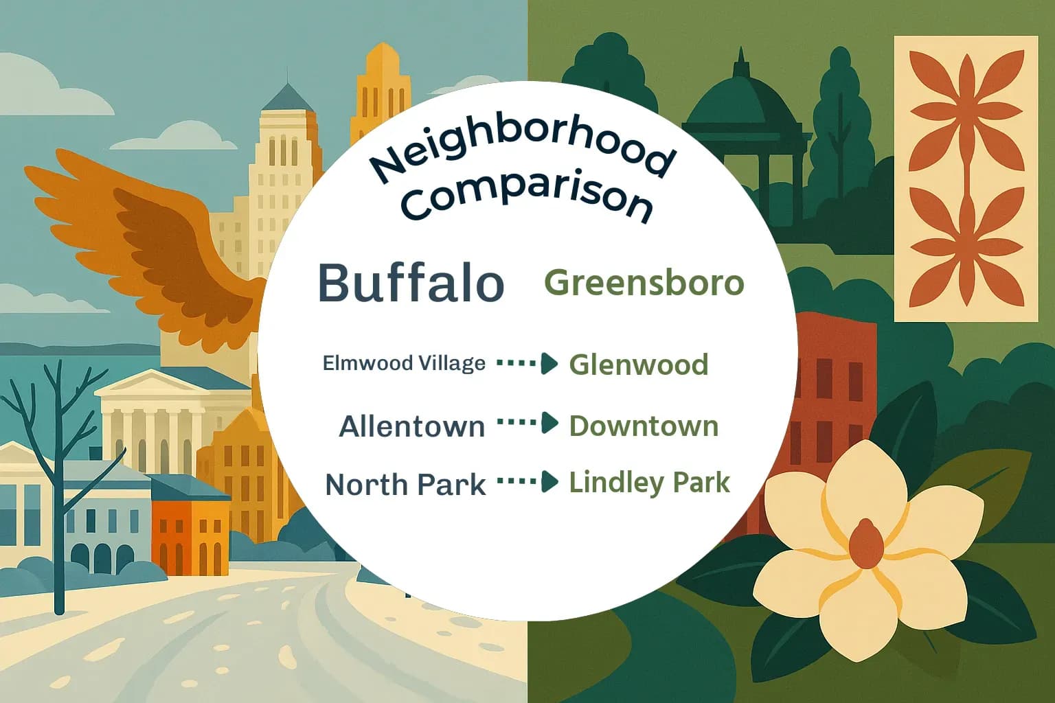 Buffalo vs Greensboro Neighborhood Comparison