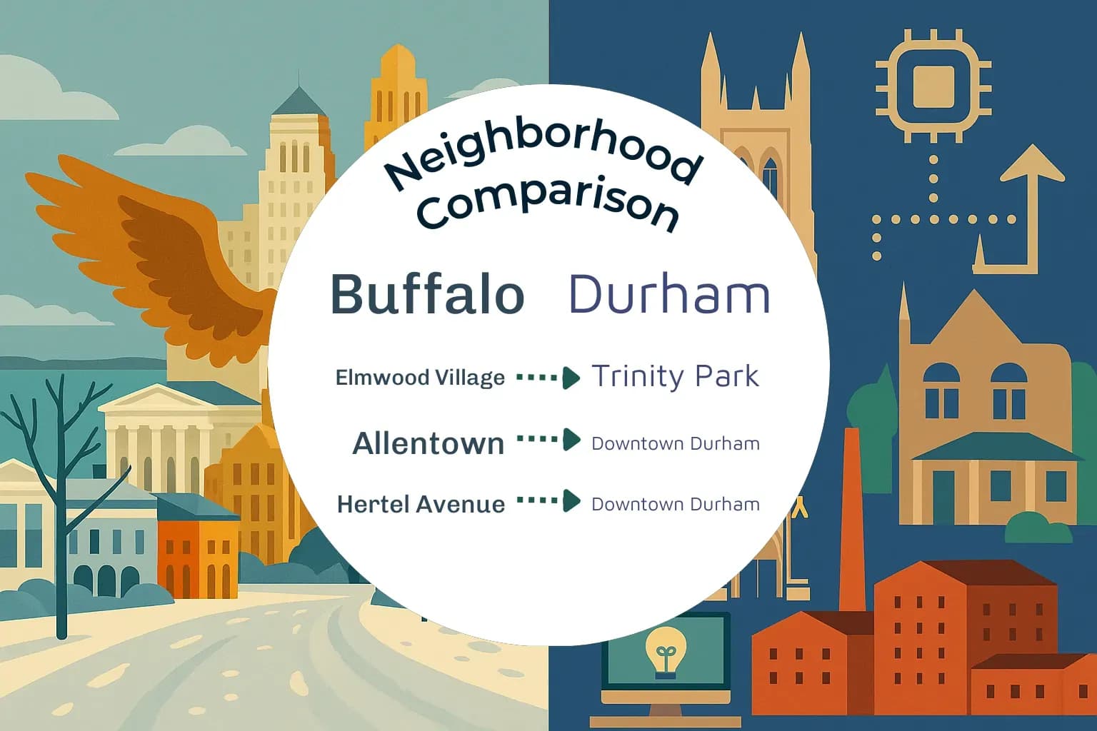 Buffalo vs Durham Neighborhood Comparison