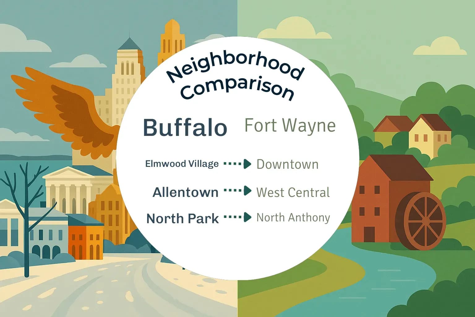 Buffalo vs Fort Wayne Neighborhood Comparison