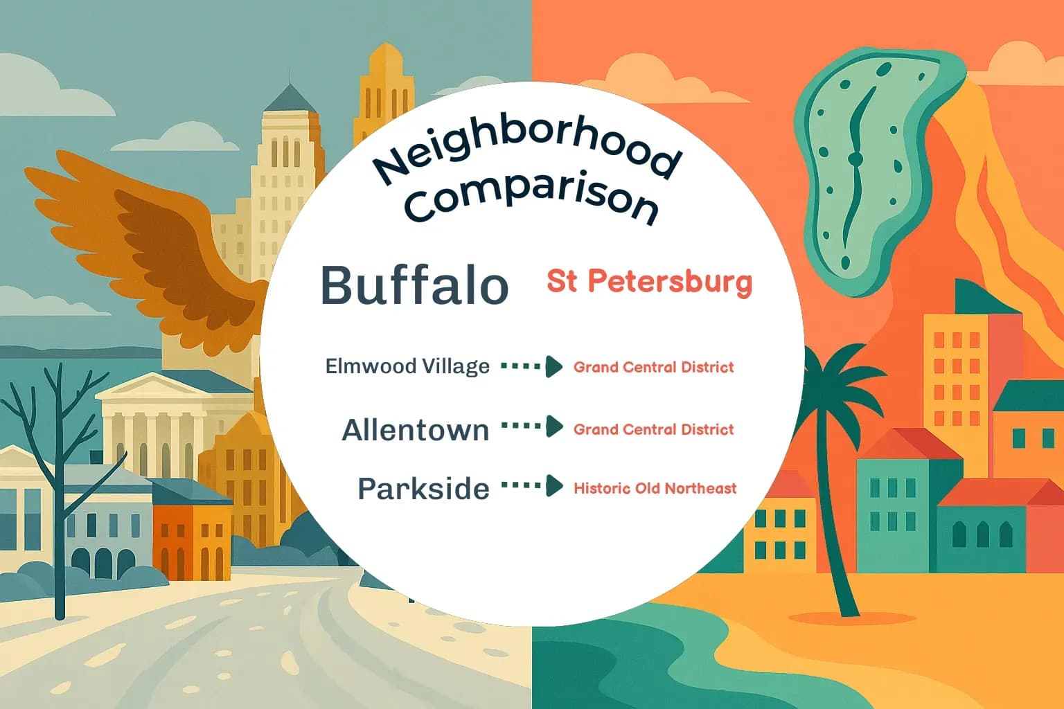 Buffalo vs St. Petersburg Neighborhood Comparison