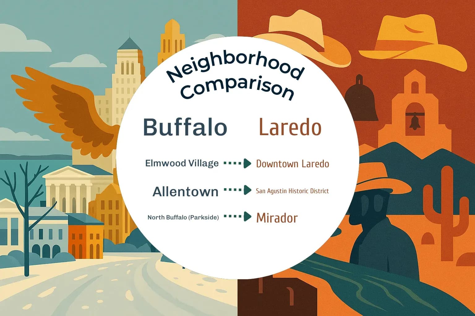 Buffalo vs Laredo Neighborhood Comparison