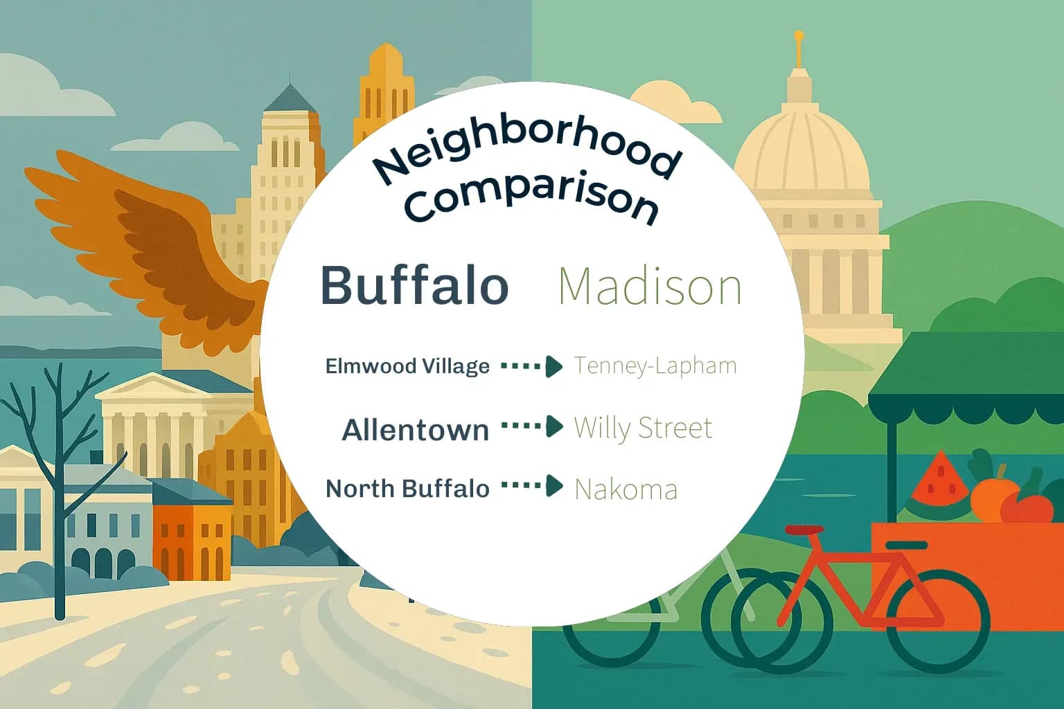 Buffalo vs Madison Neighborhood Comparison