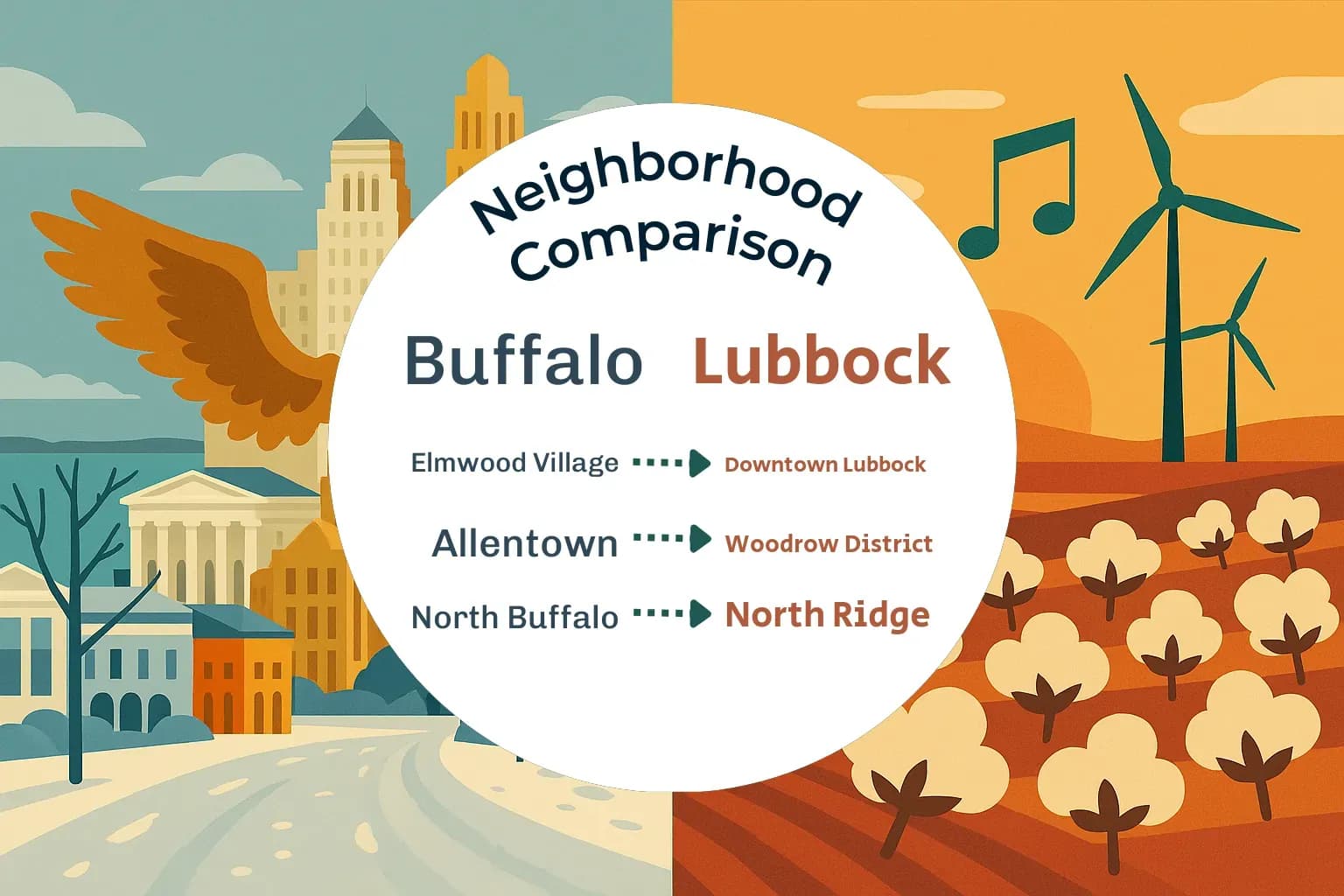 Buffalo vs Lubbock Neighborhood Comparison