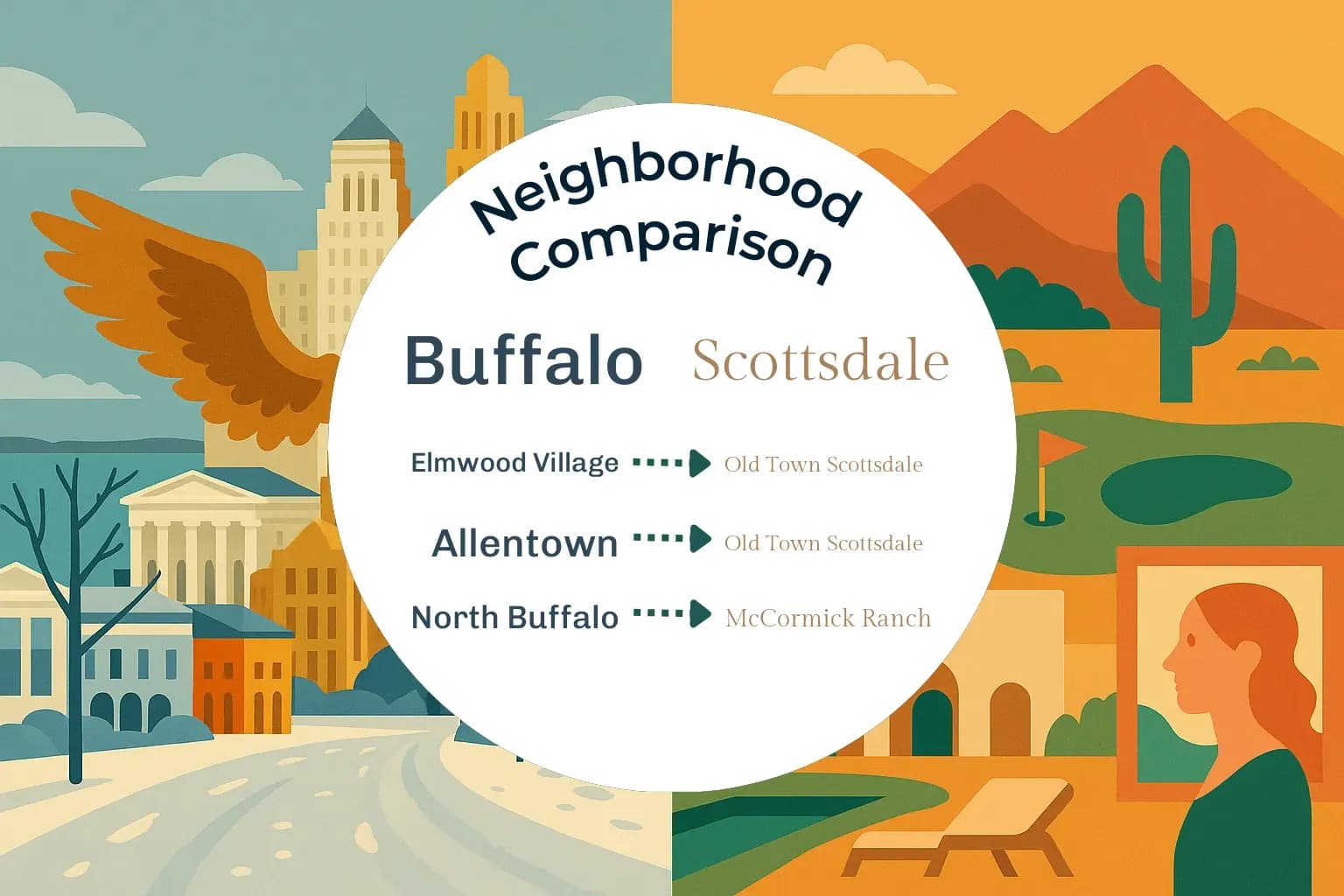 Buffalo vs Scottsdale Neighborhood Comparison