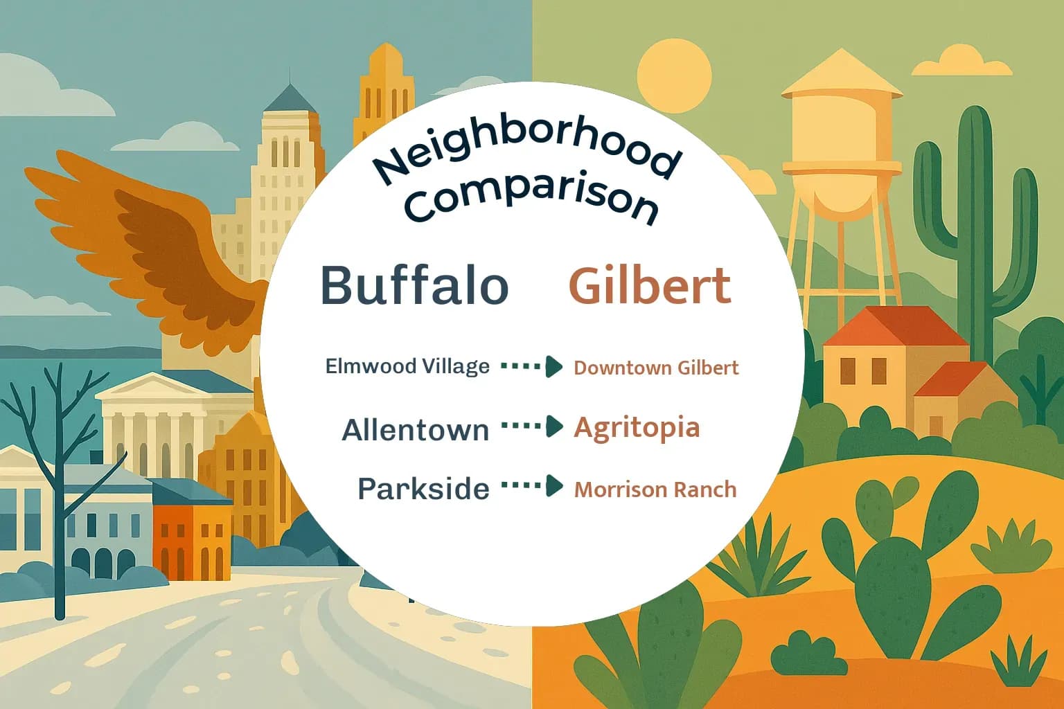 Buffalo vs Gilbert Neighborhood Comparison