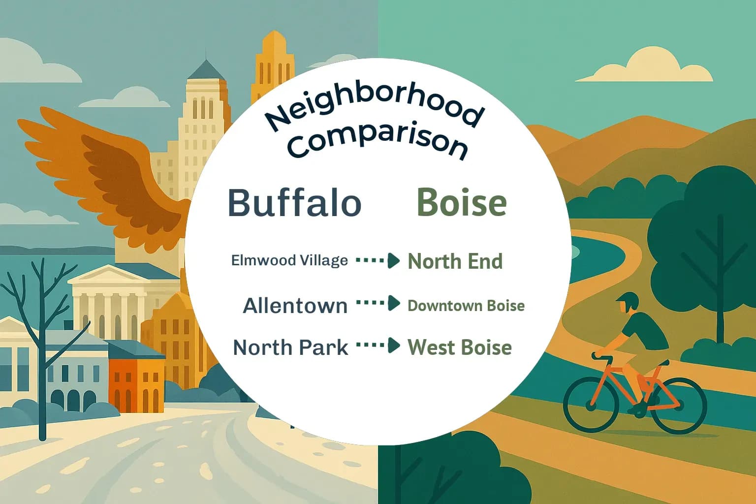 Buffalo vs Boise Neighborhood Comparison