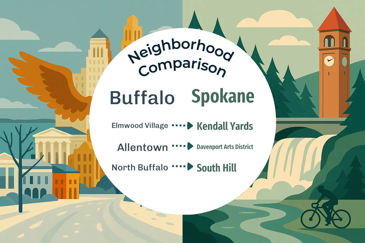 Buffalo vs Spokane Neighborhood Comparison