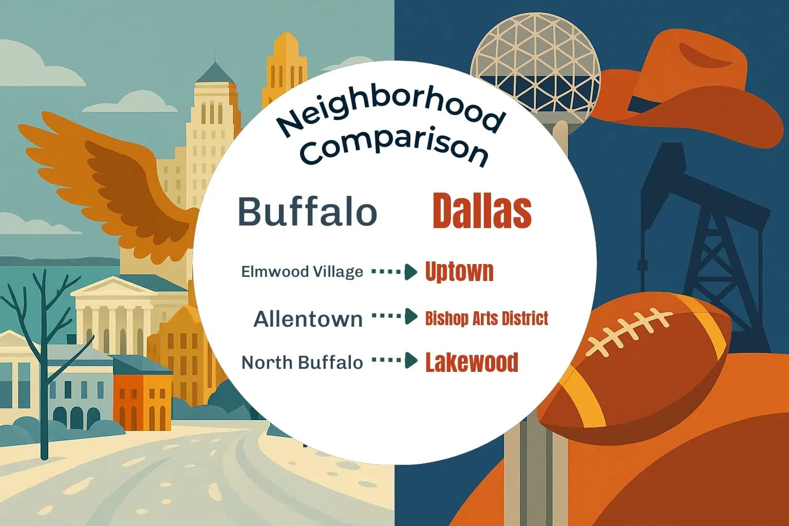Buffalo vs Dallas Neighborhood Comparison
