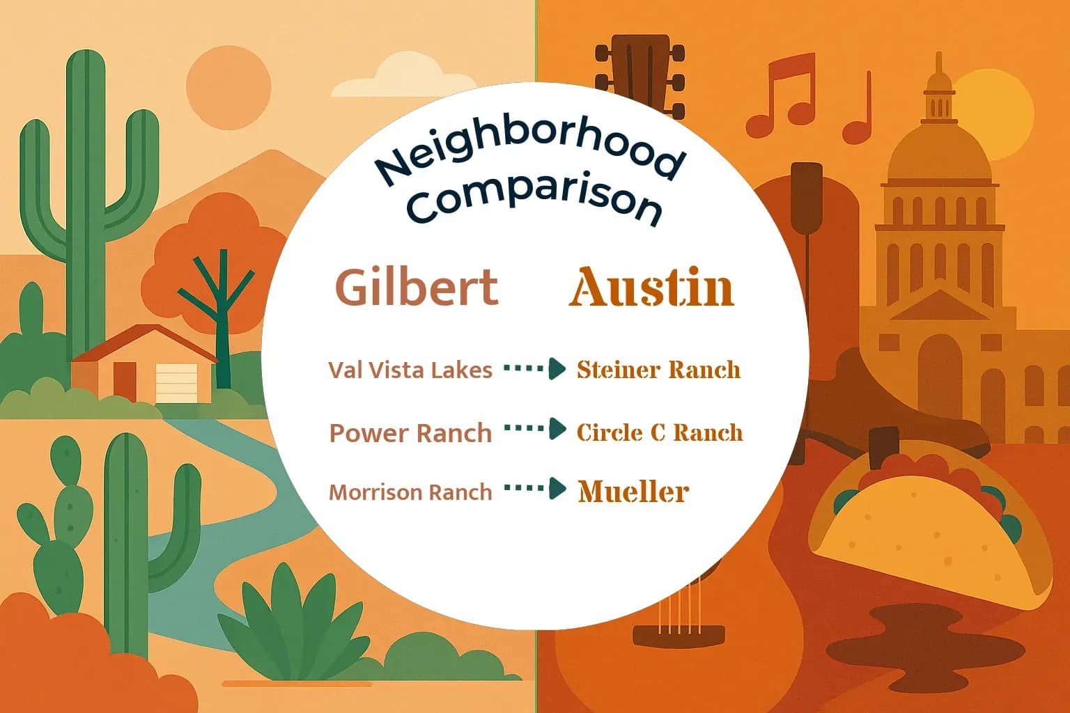 Gilbert vs Austin Neighborhood Comparison