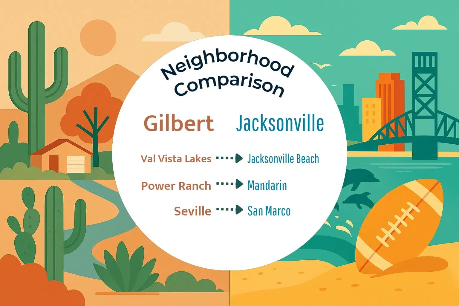 Gilbert vs Jacksonville Neighborhood Comparison