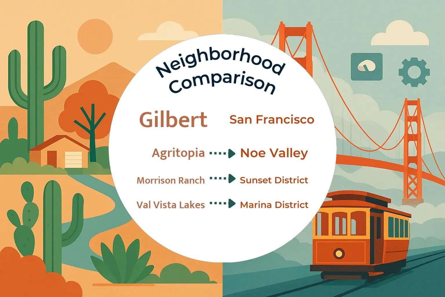 Gilbert vs San Francisco Neighborhood Comparison