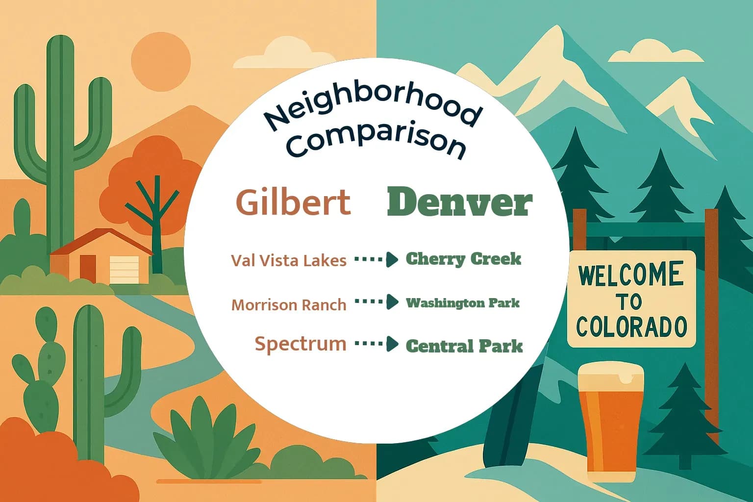Gilbert vs Denver Neighborhood Comparison