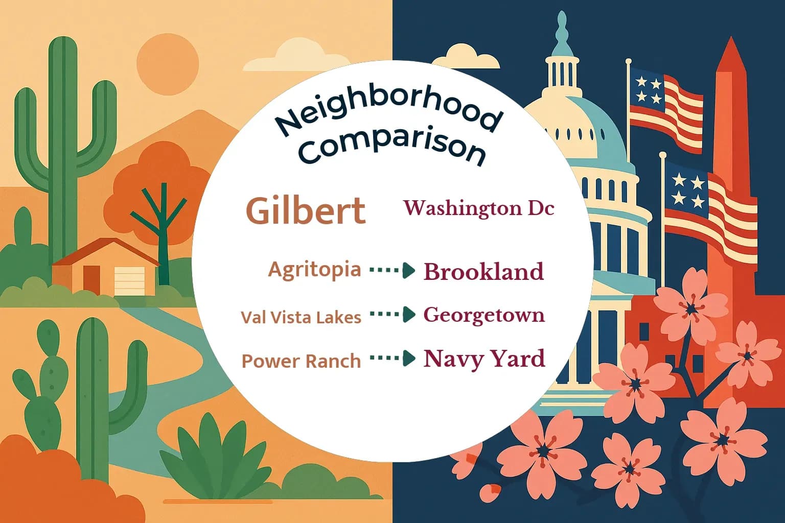 Gilbert vs Washington DC Neighborhood Comparison