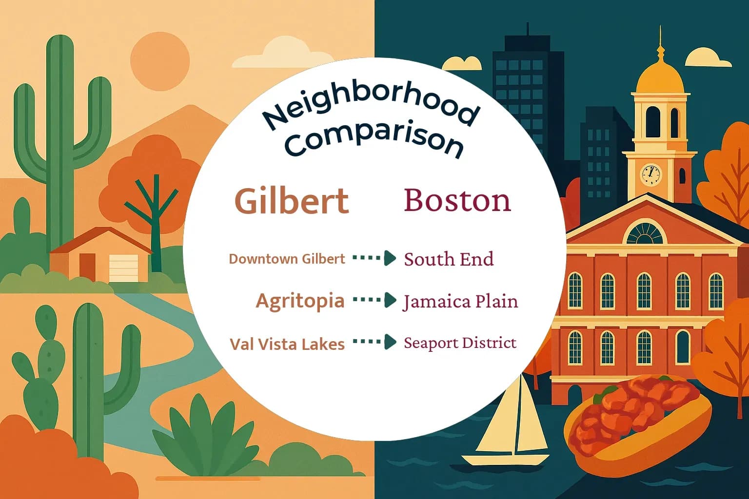 Gilbert vs Boston Neighborhood Comparison