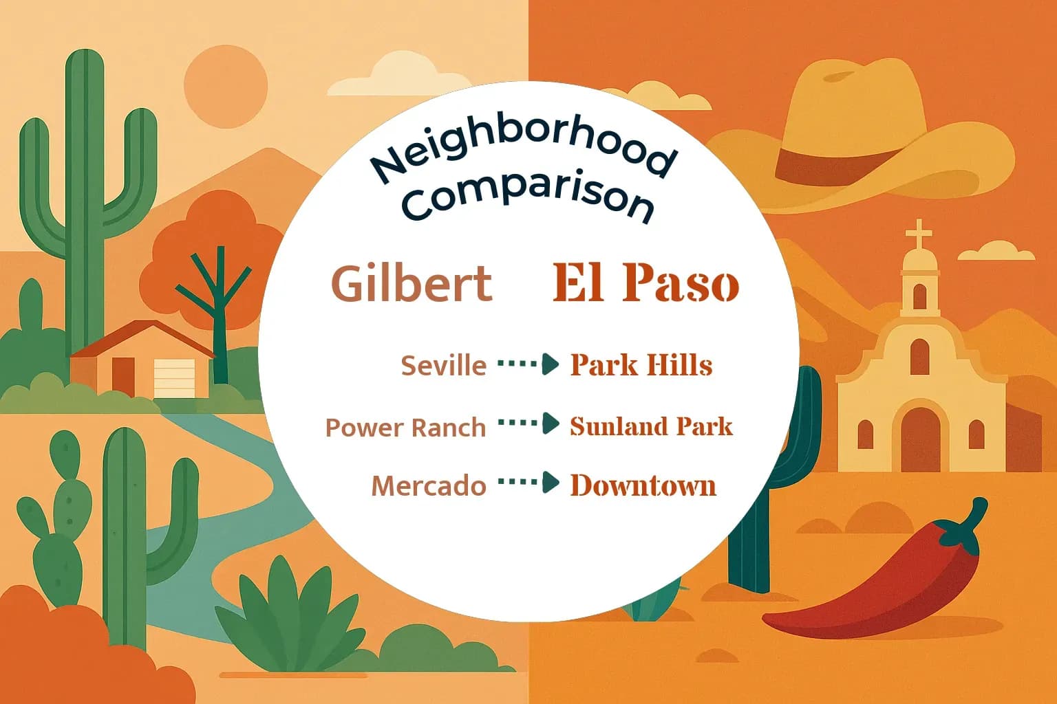 Gilbert vs El Paso Neighborhood Comparison