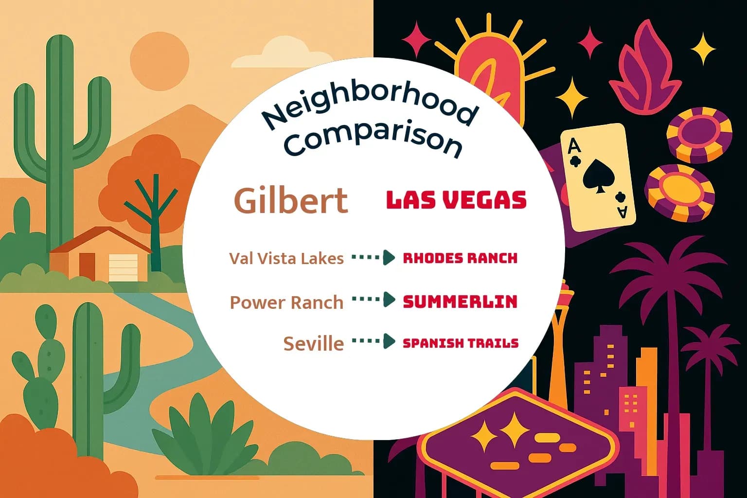 Gilbert vs Las Vegas Neighborhood Comparison
