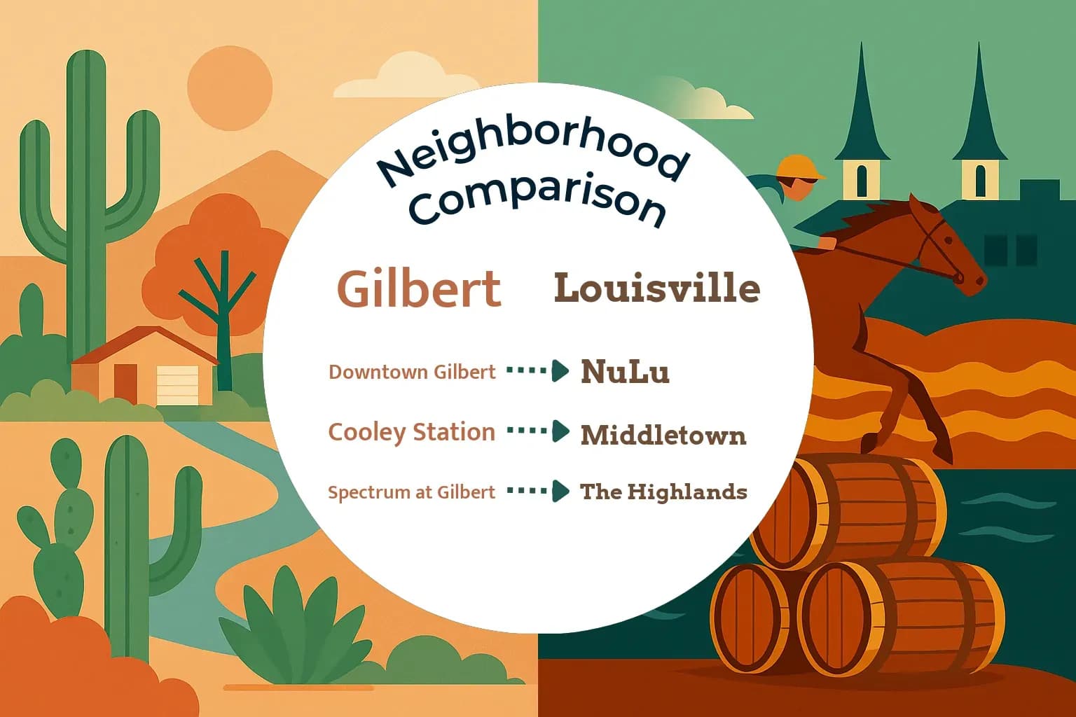 Gilbert vs Louisville Neighborhood Comparison