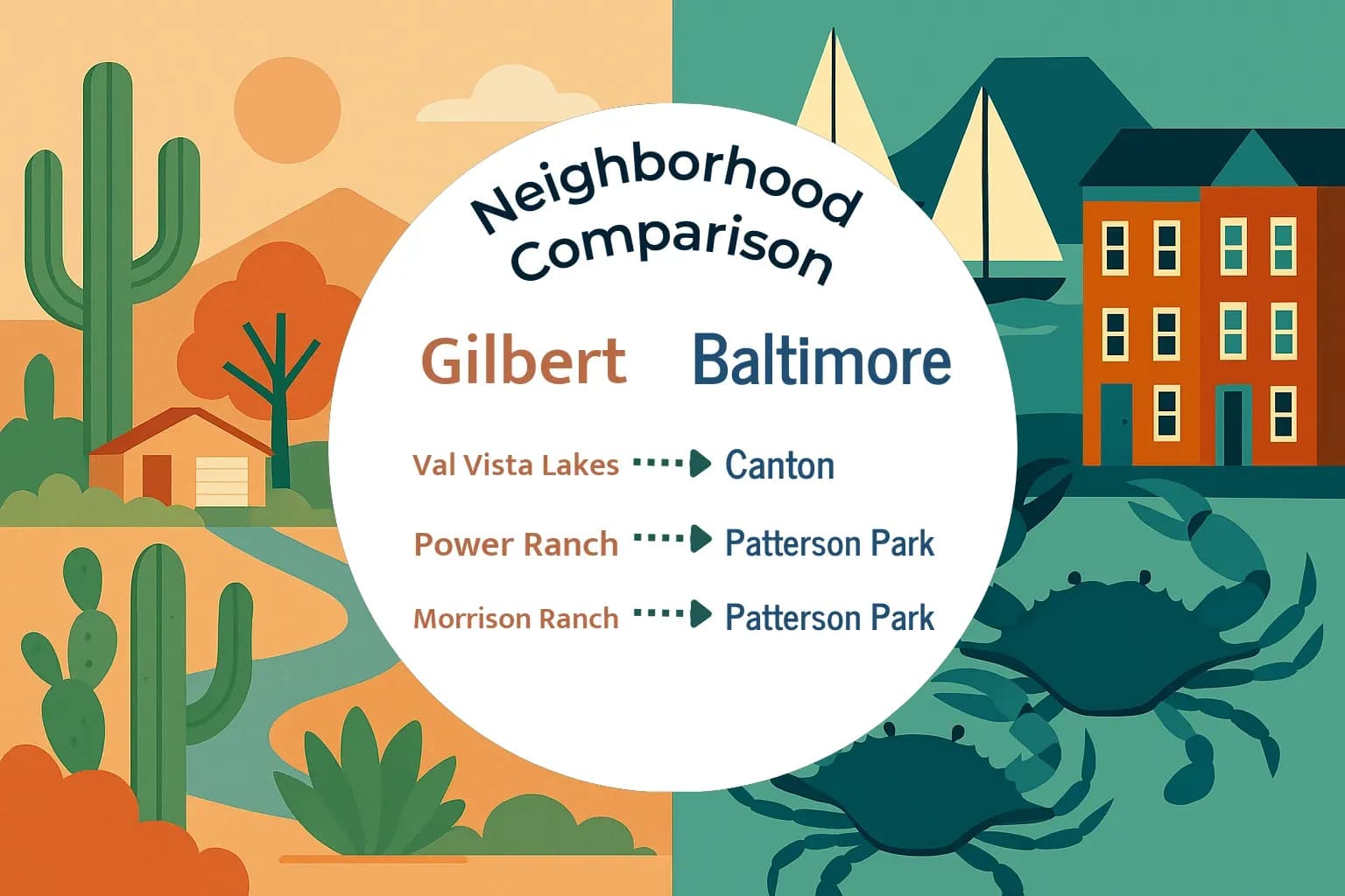 Gilbert vs Baltimore Neighborhood Comparison