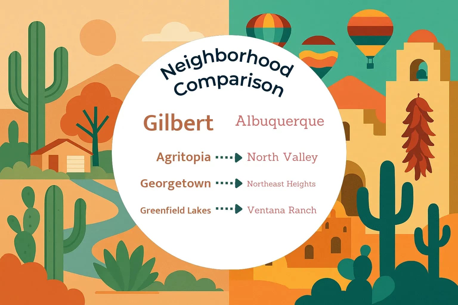 Gilbert vs Albuquerque Neighborhood Comparison
