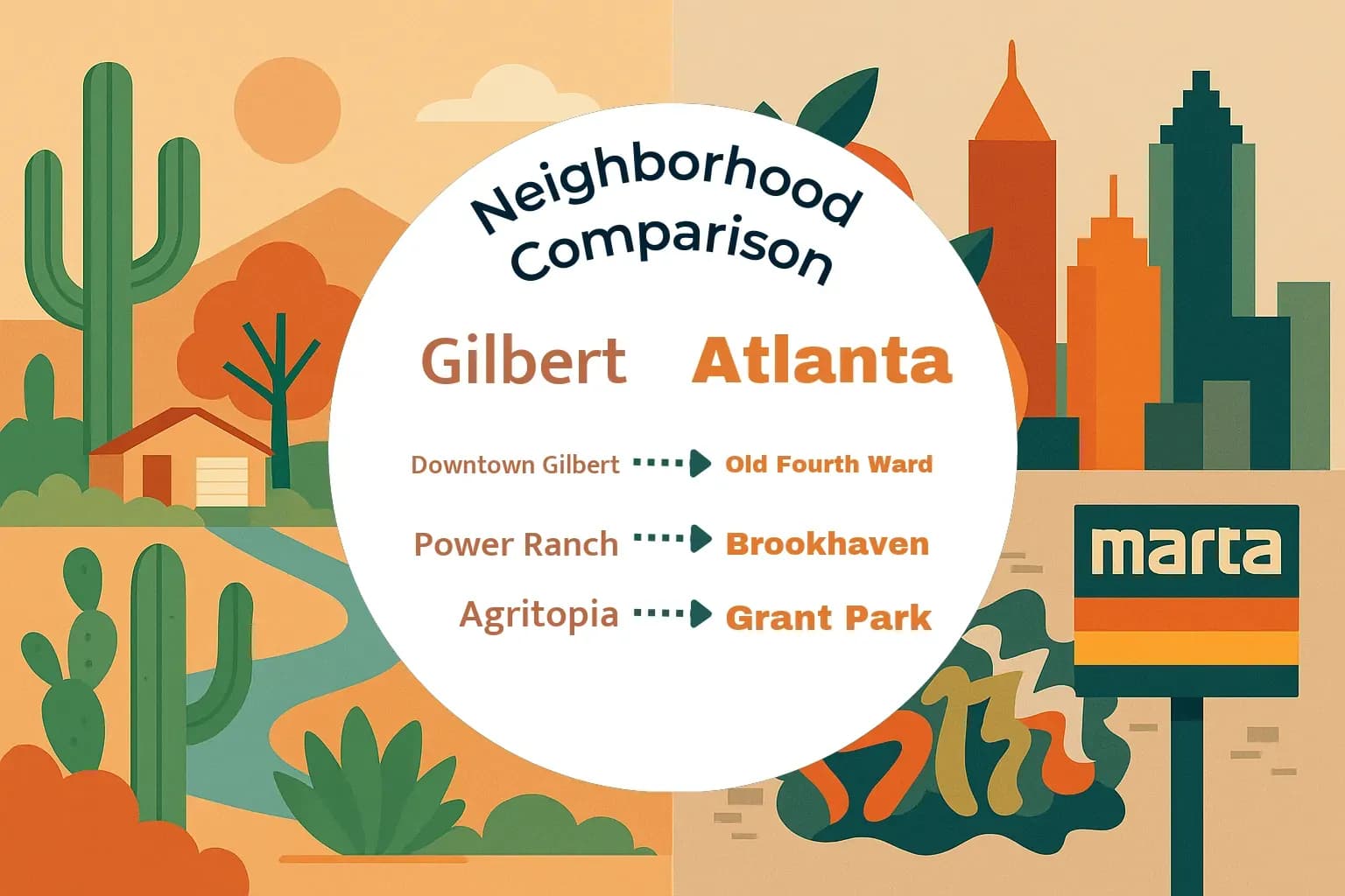 Gilbert vs Atlanta Neighborhood Comparison
