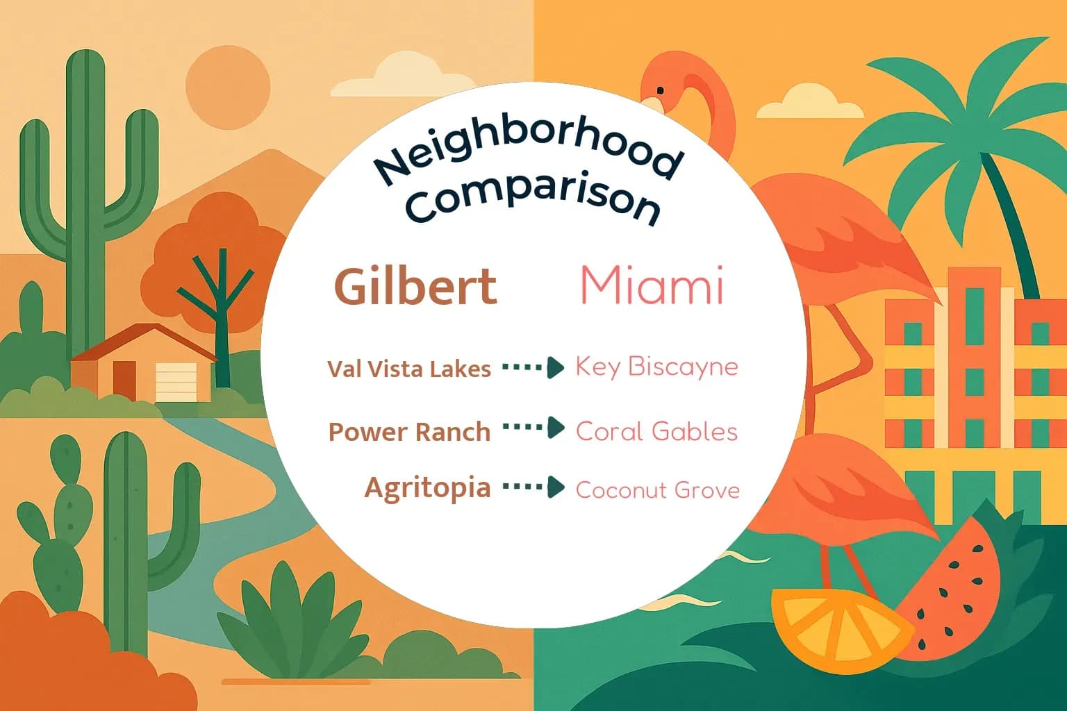 Gilbert vs Miami Neighborhood Comparison