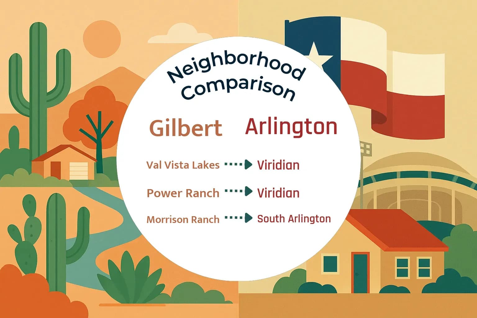 Gilbert vs Arlington Neighborhood Comparison