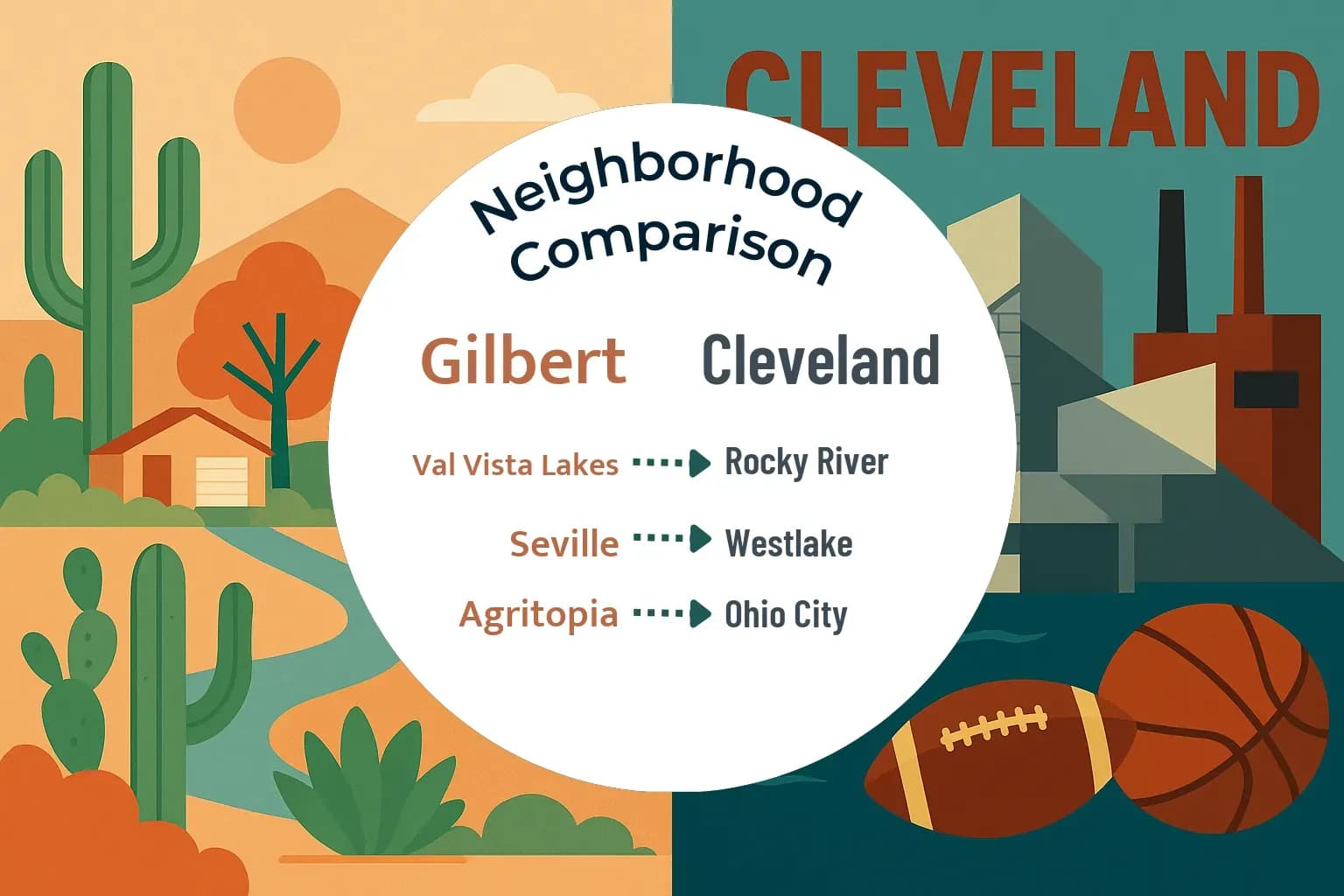 Gilbert vs Cleveland Neighborhood Comparison