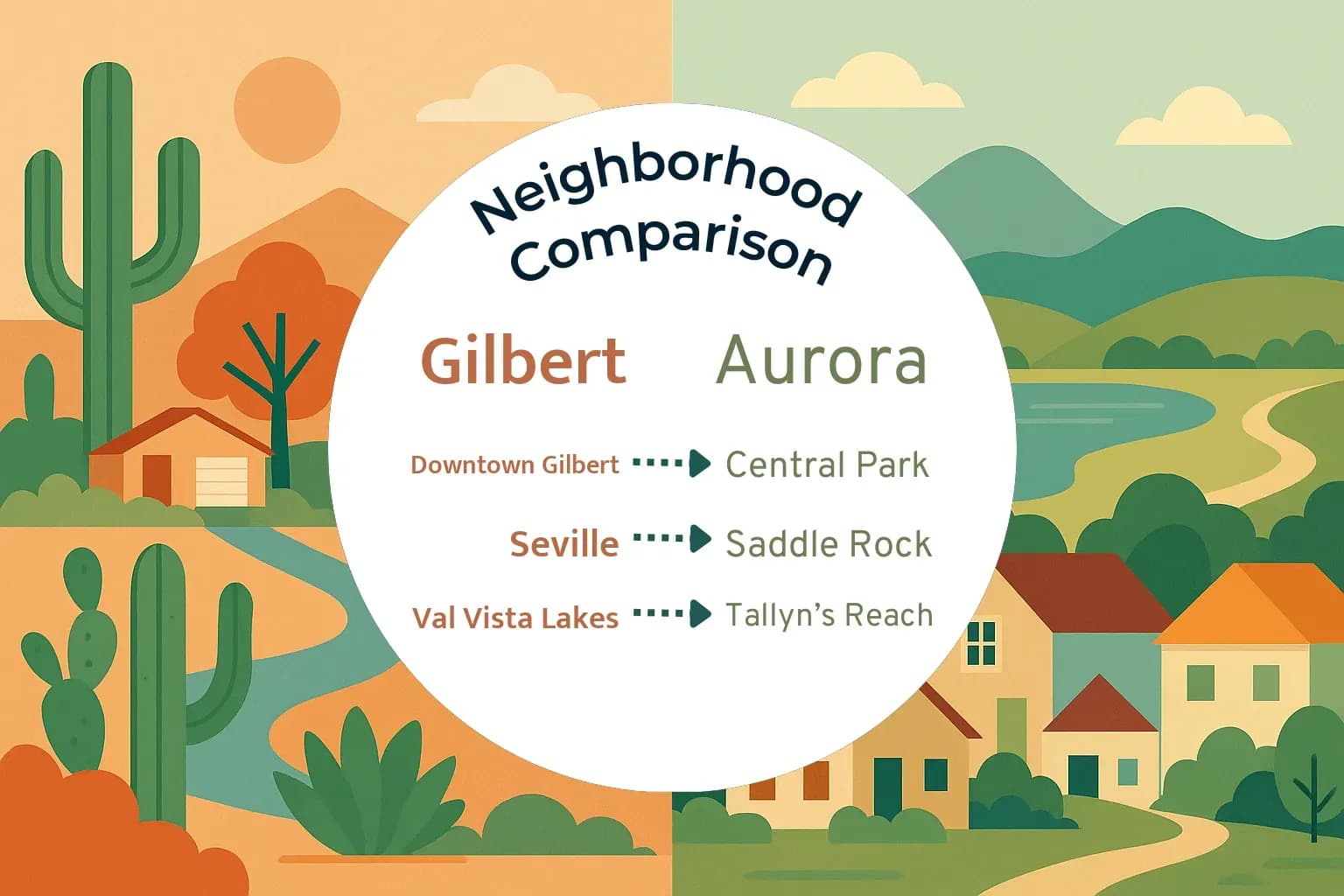 Gilbert vs Aurora Neighborhood Comparison
