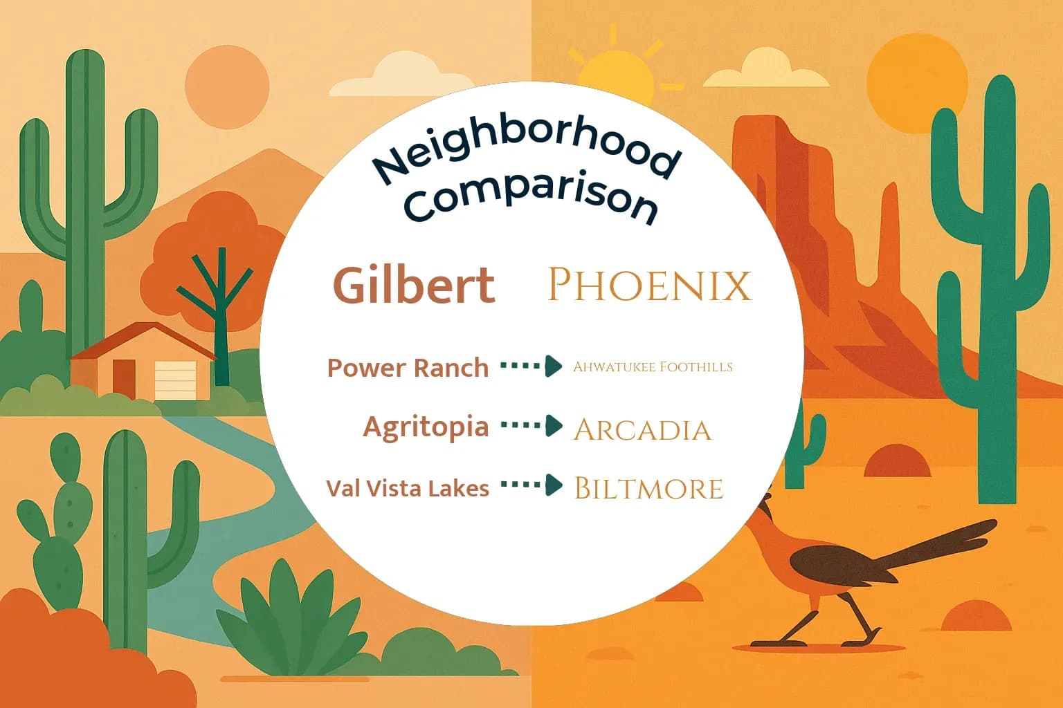Gilbert vs Phoenix Neighborhood Comparison