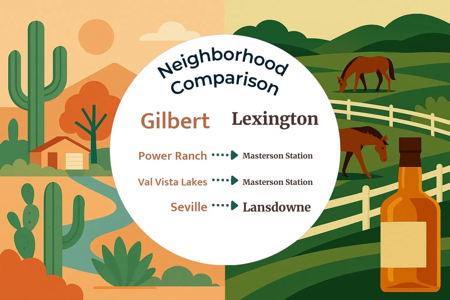 Gilbert vs Lexington Neighborhood Comparison