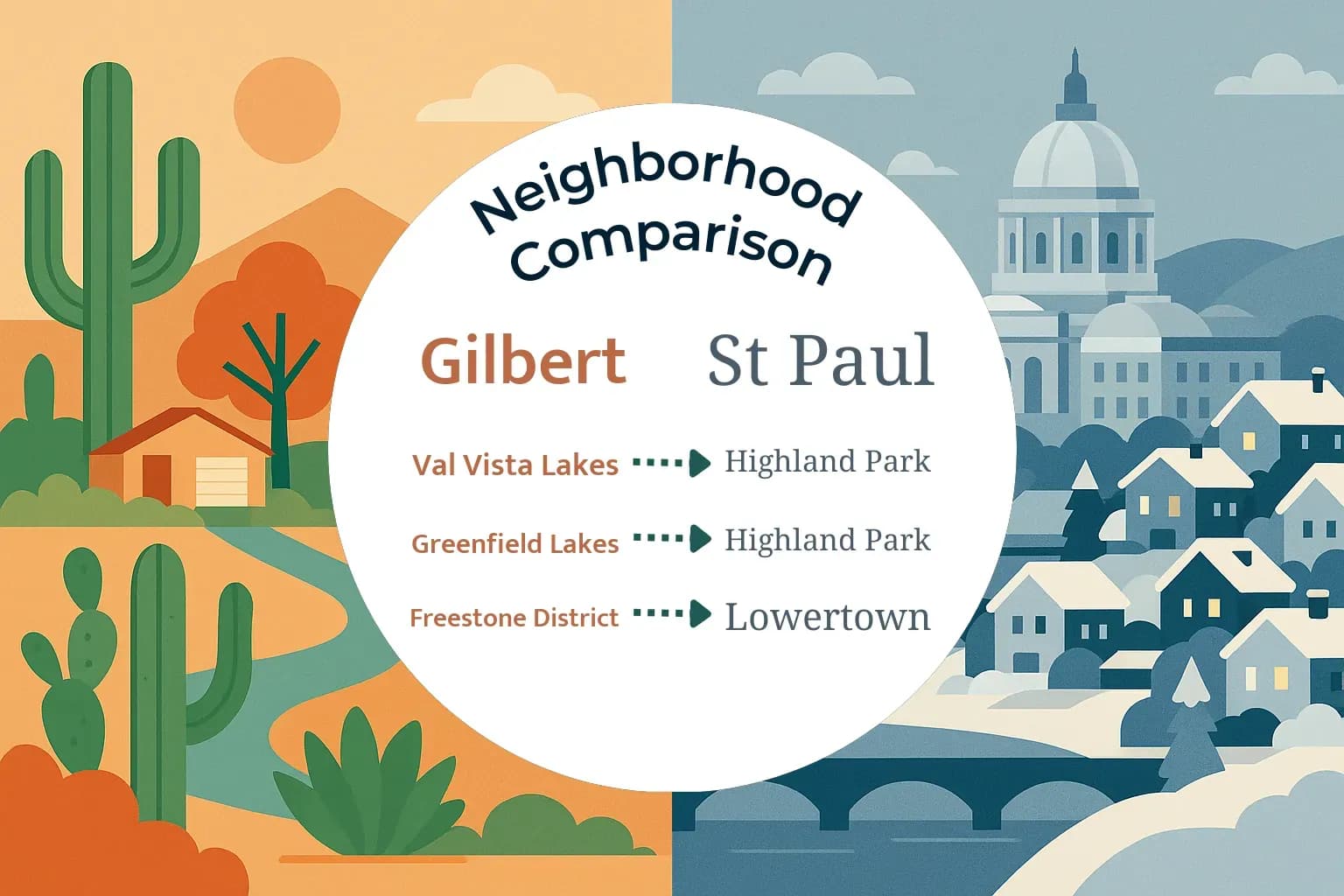 Gilbert vs St. Paul Neighborhood Comparison