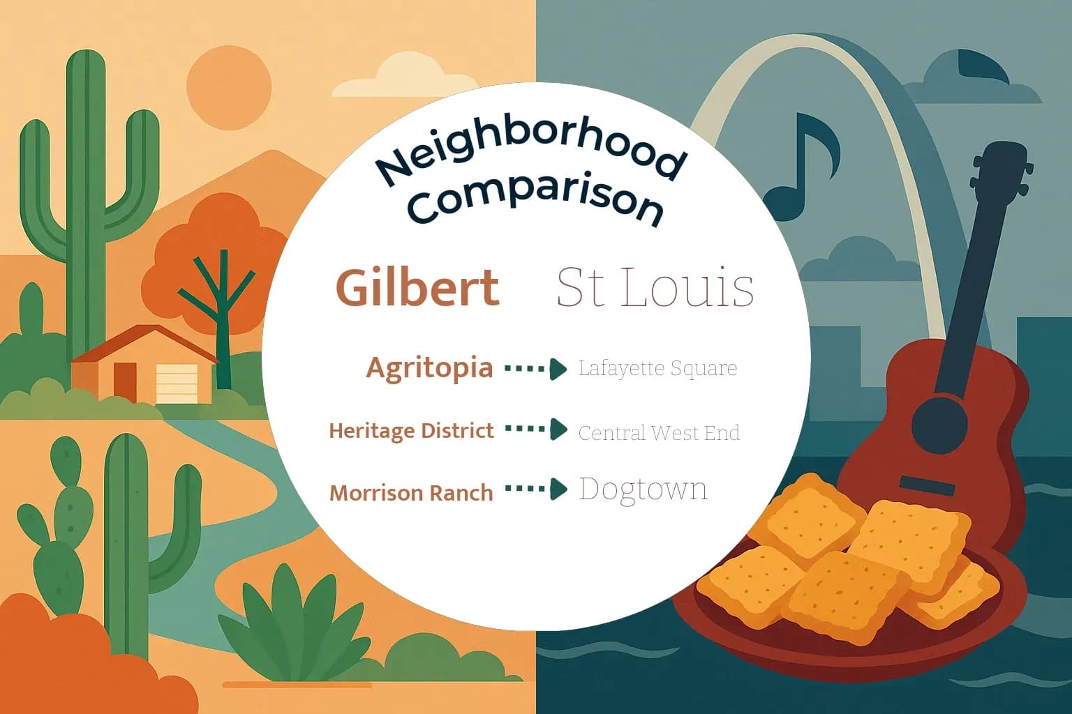 Gilbert vs St. Louis Neighborhood Comparison