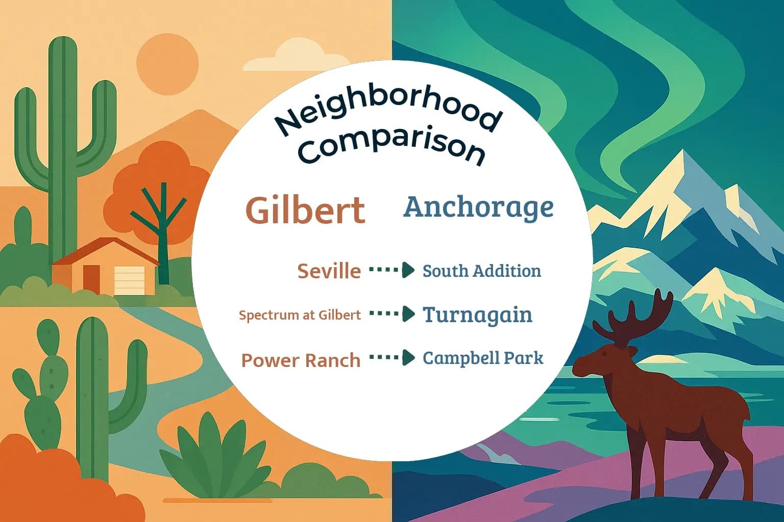 Gilbert vs Anchorage Neighborhood Comparison
