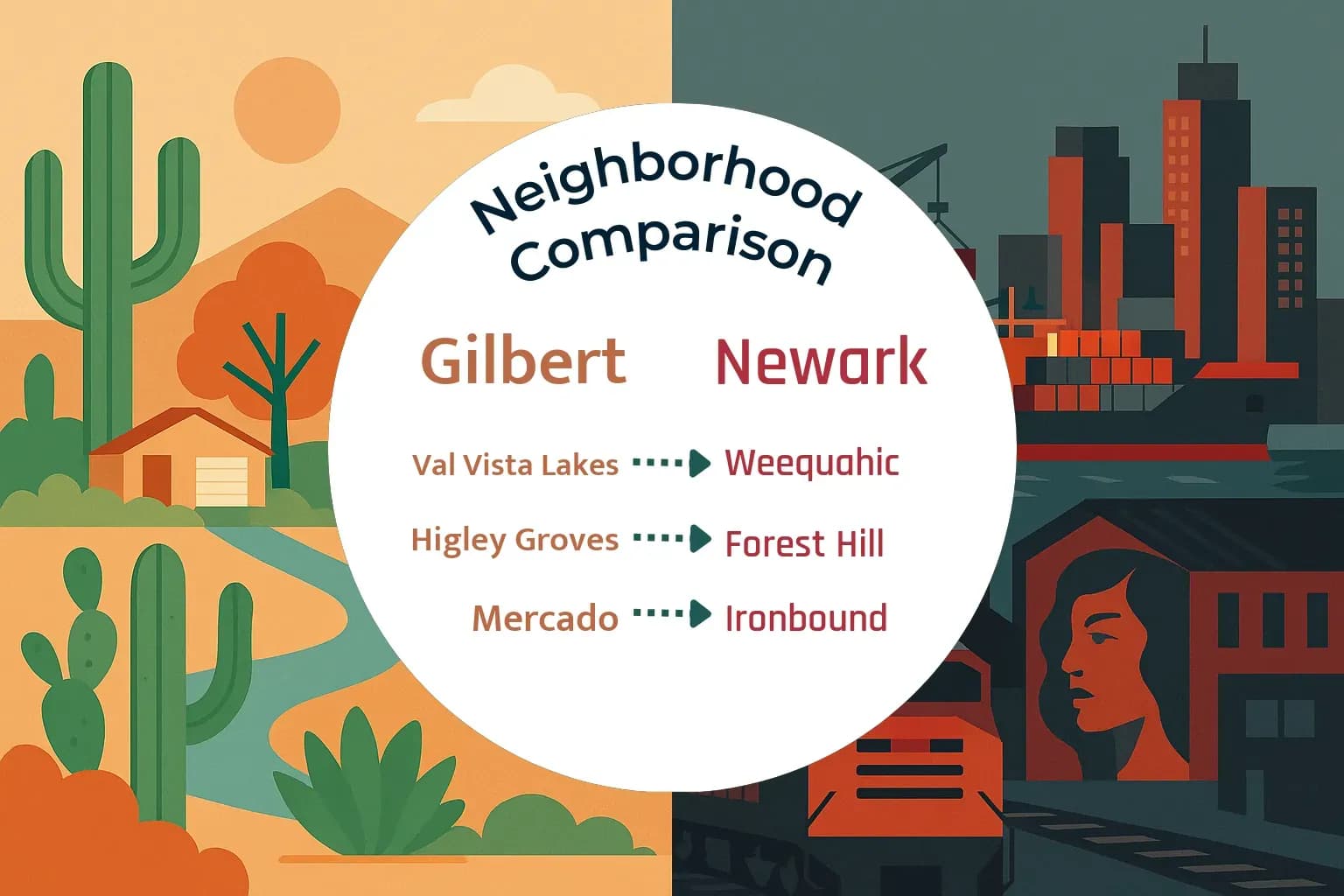 Gilbert vs Newark Neighborhood Comparison