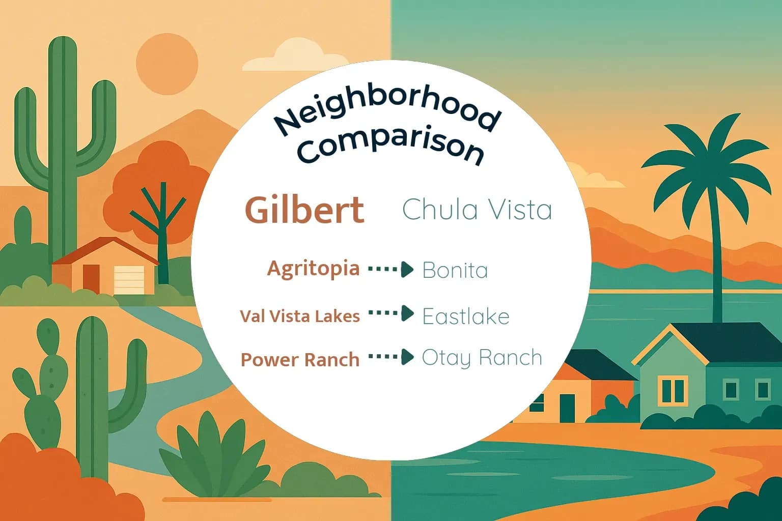 Gilbert vs Chula Vista Neighborhood Comparison