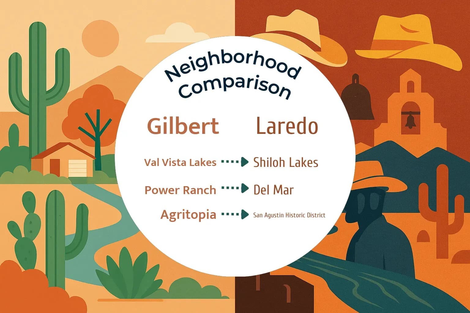 Gilbert vs Laredo Neighborhood Comparison