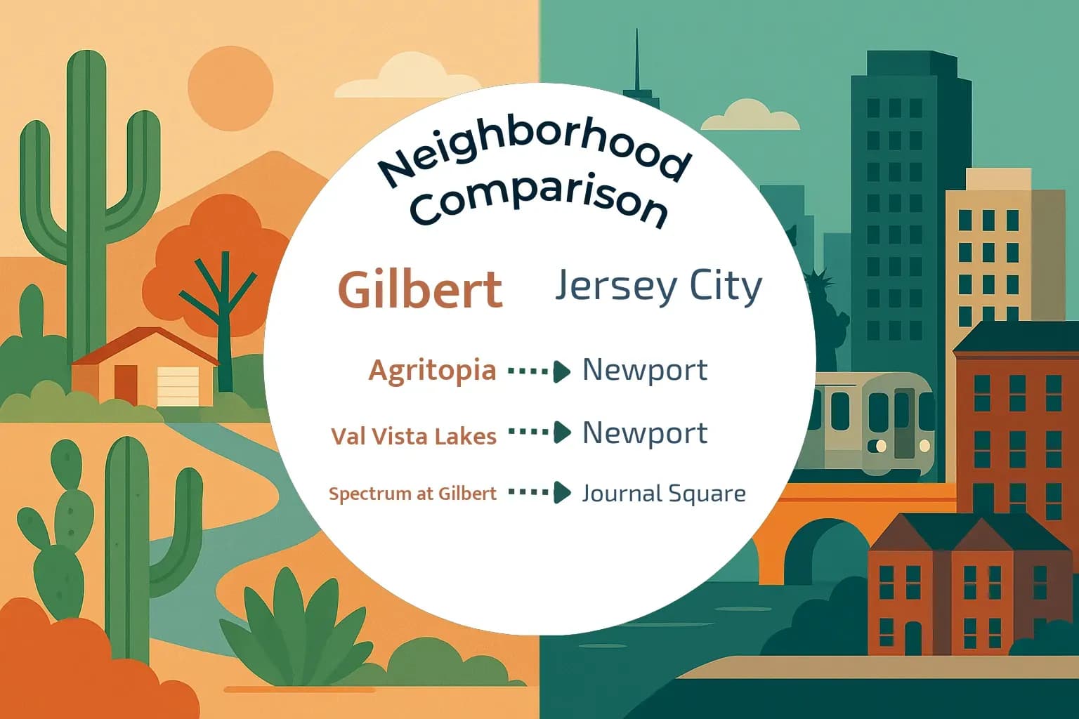 Gilbert vs Jersey City Neighborhood Comparison